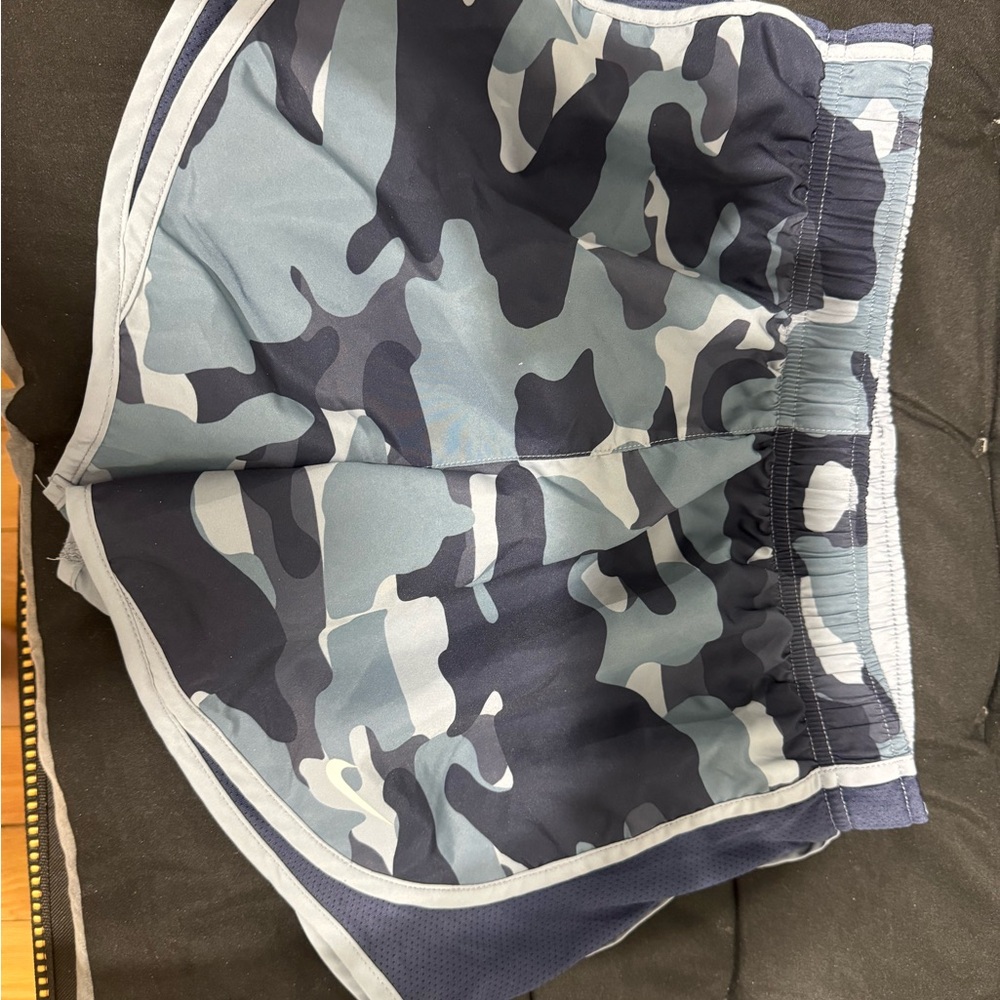 Nike Men's Blue Camo Athletic Shorts